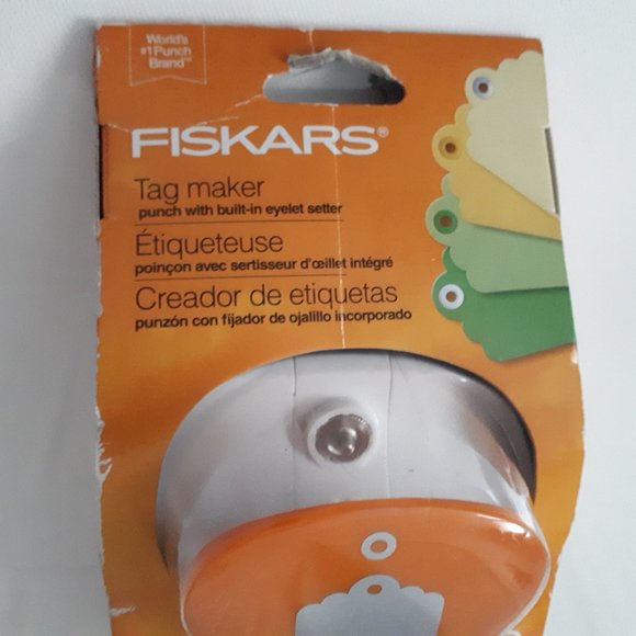 Fiskars Tag Maker Punch with Eyelet Setter - Picture 2 of 6